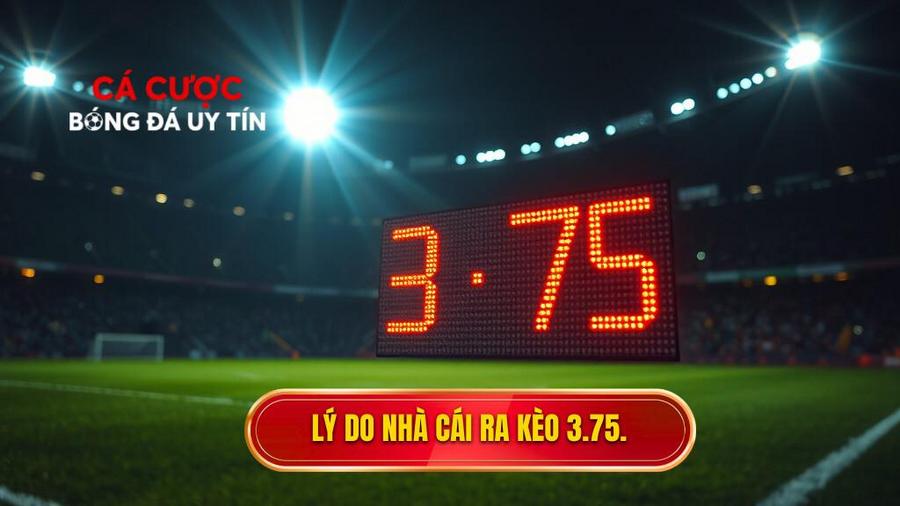 Tại sao nhà cái lại đưa ra Kèo tài xỉu 3.75 hiệp 2?