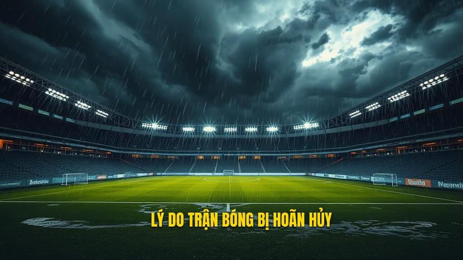 Tại sao trận đấu bóng đá bị hoãn hoặc hủy?