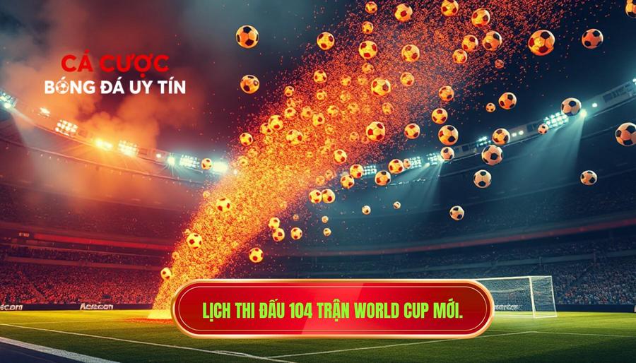 3. Lịch thi đấu 104 trận World Cup mới.
