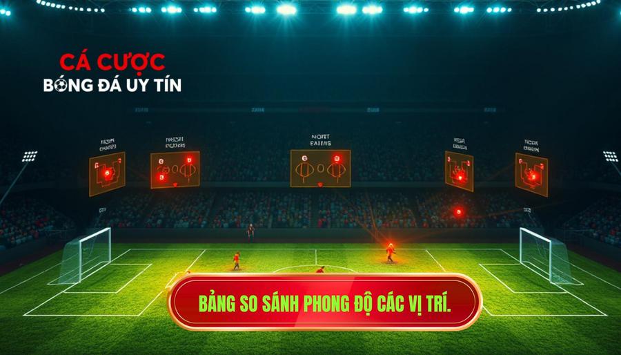 Bảng so sánh tác động của phong độ đến các vị trí trên sân
